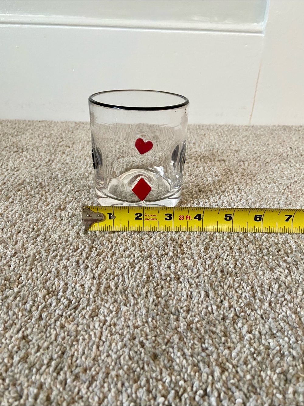 NWOT Icon Juice Glass | Card Suit Poker Casino Vegas Inspired - Picture 12 of 13